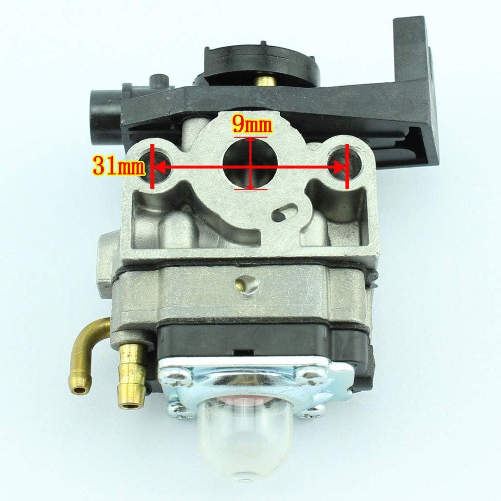 Kit de carburador compatible con FG110 FG110K1 GX25 GX25N GX25NT GX25T GX35 GX35NT HHT25S HHT35 HHT35S UMC435 WYB-16C 25cc 1.3HP Strimmer cortasetos