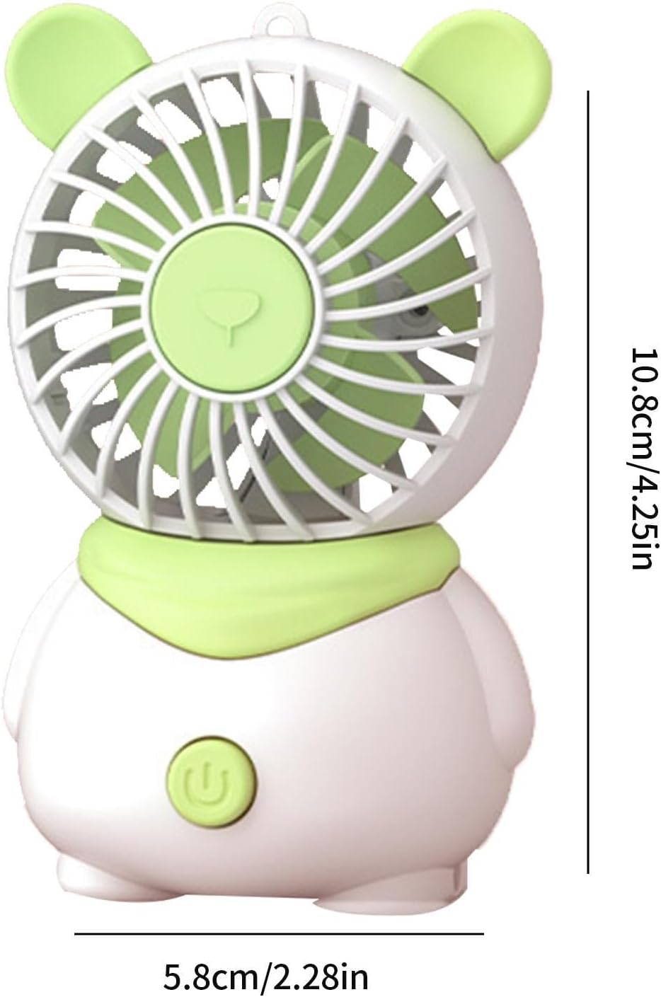Ventilador de escritorio USB, diseño de cerdo, bonito ventilador portátil pequeño, silencioso de mano de cerdo lindo ventilador de 4 hojas,