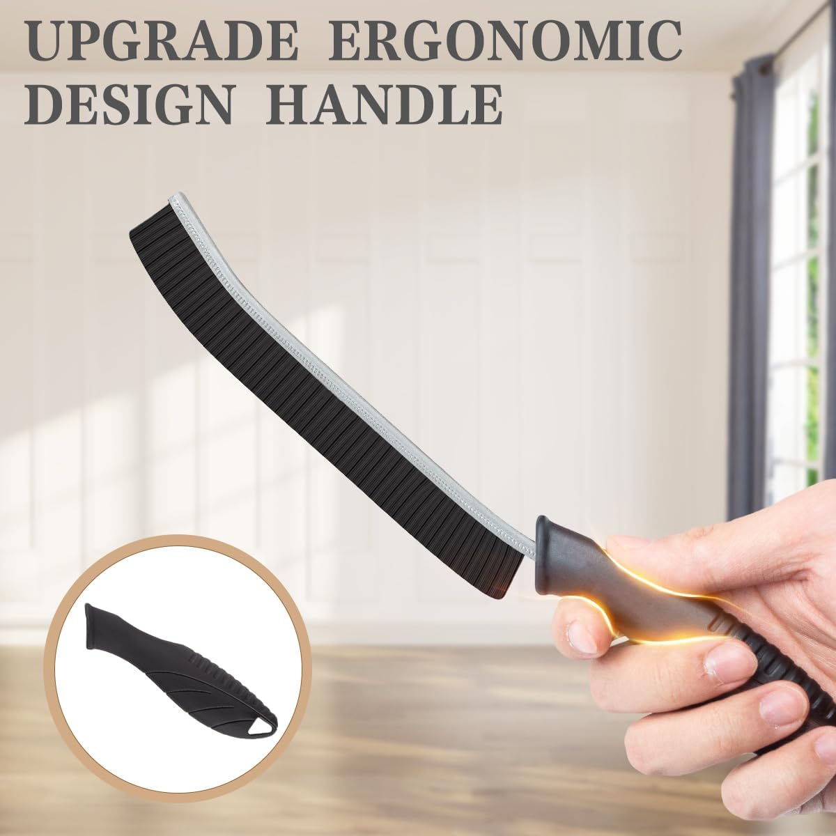 KMOSENIA Cleaning Brush, Hard Bristle Crevice Cleaning Brush, Scrub Brush for Tile Grout Crevice, Toilet, Kitchen, Bathroom, Window Track, Vehicle,