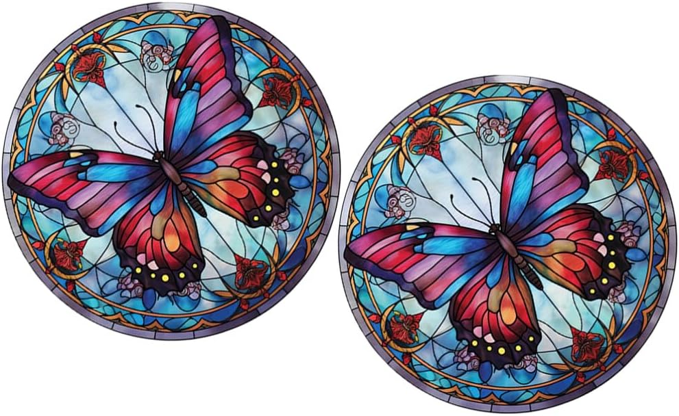 GANAZONO 2 calcomanías de decoración de vidrio, calcomanías estáticas para ventana, pegatina para puerta, pegatina para puerta de bricolaje,