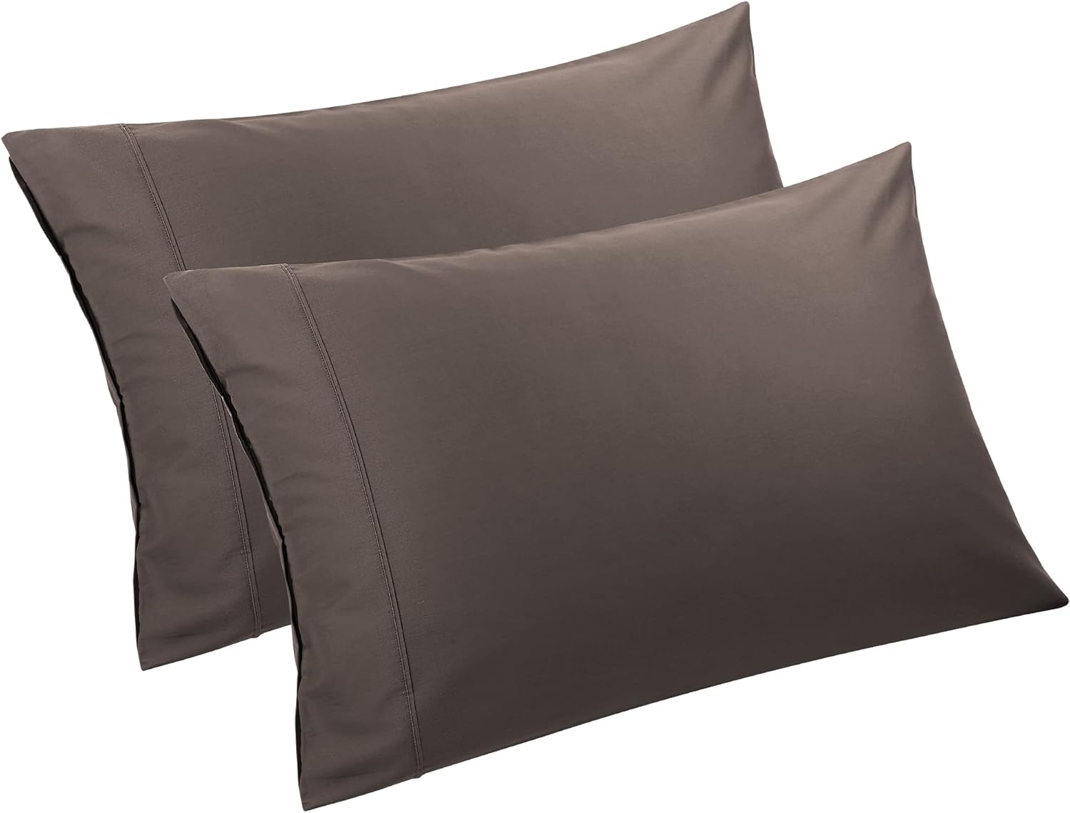 PiccoCasa Beaver – Juego de 2 fundas de almohada de tamaño estándar, súper suaves con cierre de cremallera, fundas de almohada 100% algodón para