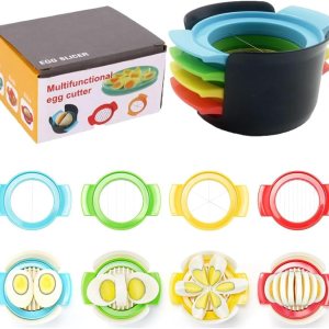 Cortador de huevos 4 en 1, cortador de huevos, cortador de huevos para huevos duros, cortador de huevos duros, cortador de huevos duros, cortador de Cortador de huevos 4 en 1, cortador de huevos, cortador de huevos para huevos duros, cortador de huevos duros, cortador de huevos duros, cortador de