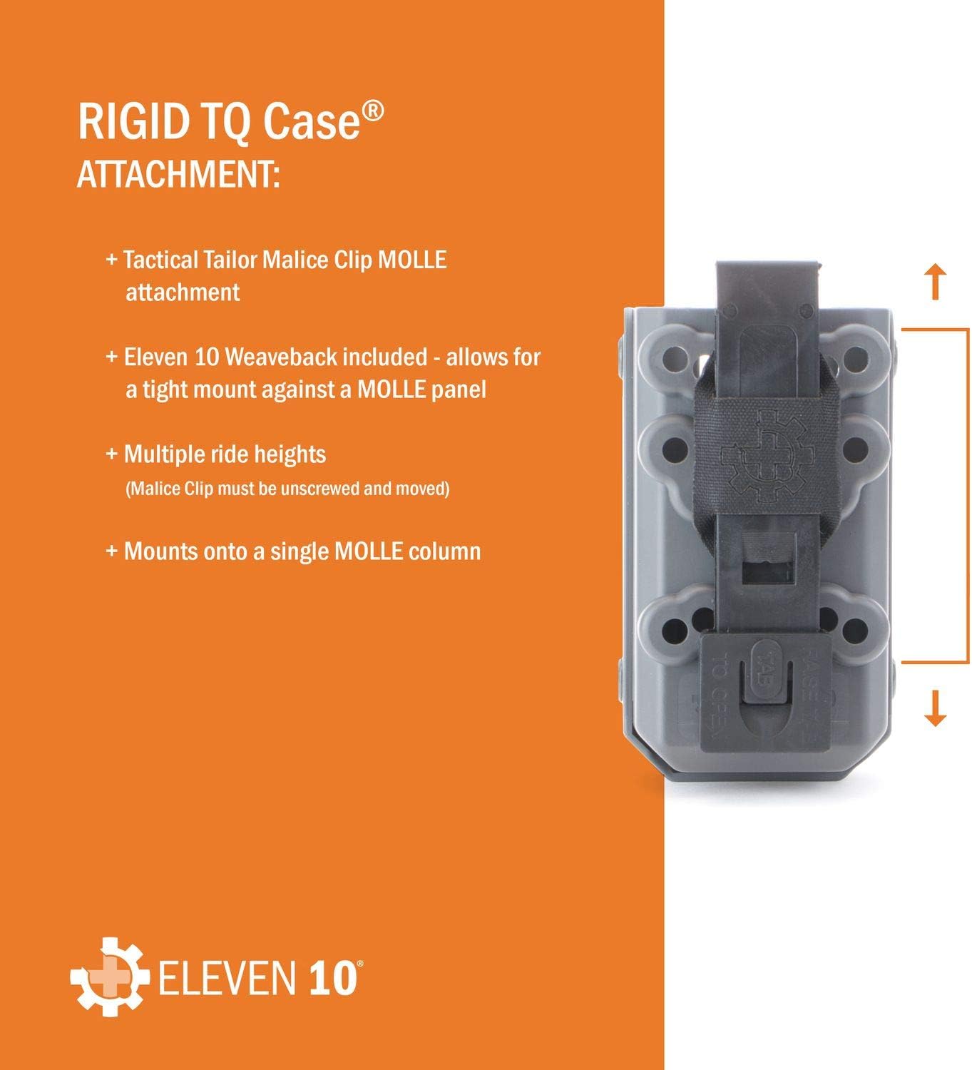 Eleven 10 – Funda rígida TQ para torniquete SOF-TT, accesorio MOLLE