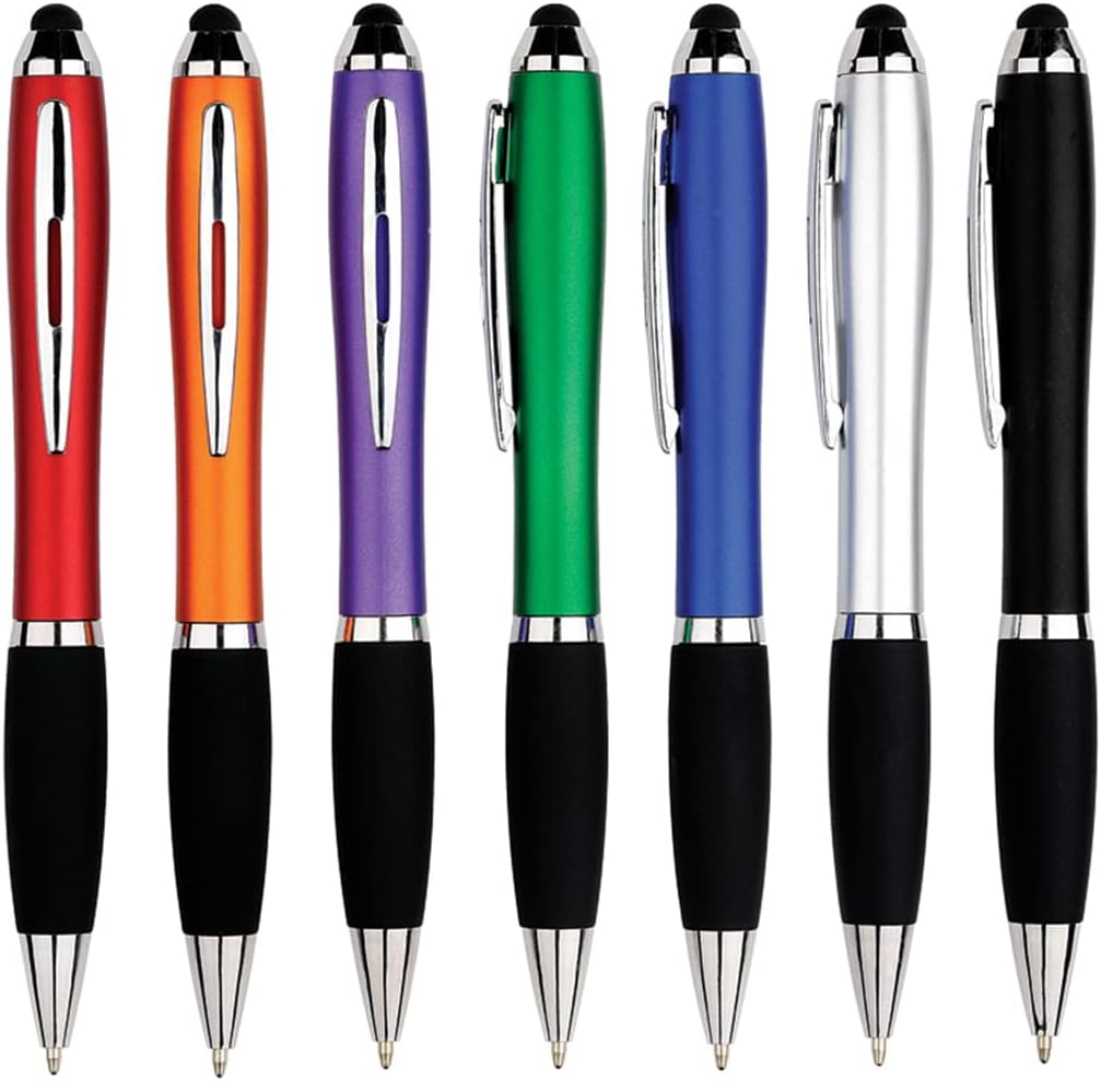 HEYZARDA Bolígrafos personalizados con nombre, texto, icono, logotipo, grabado para la escuela de negocios, oficina, bolígrafo personalizado, 50 100