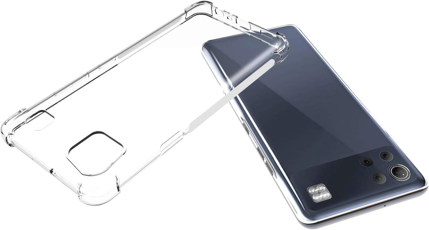 Caso para LG K92 5G Clear TPU cuatro esquinas cubierta protectora transparente suave funda