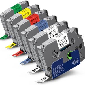 Topcolor Paquete de 6 cintas laminadas Tz de 0.354 in 0.35 pulgadas compatibles con Brother Tze-221 Tze-121 Tze-421 Tze-521 Tze-621 Tze-721 P Touch Topcolor Paquete de 6 cintas laminadas Tz de 0.354 in 0.35 pulgadas compatibles con Brother Tze-221 Tze-121 Tze-421 Tze-521 Tze-621 Tze-721 P Touch