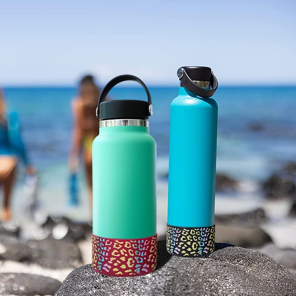 Funda protectora de silicona de 32 oz 40 onzas para botella de agua Hydro Flask, Simple Modern, Takeya, MIRA, Iron Flask y Yeti, sin BPA,