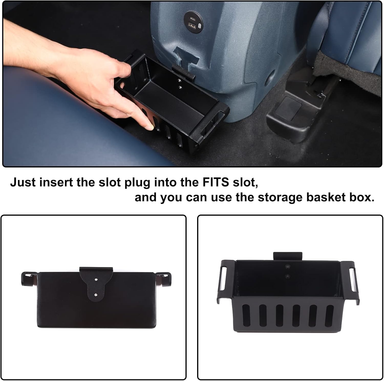 Organizador expansor de asiento trasero de automóvil compatible con Ford Maverick 2022-2024 asiento de automóvil de aluminio para consola trasera,