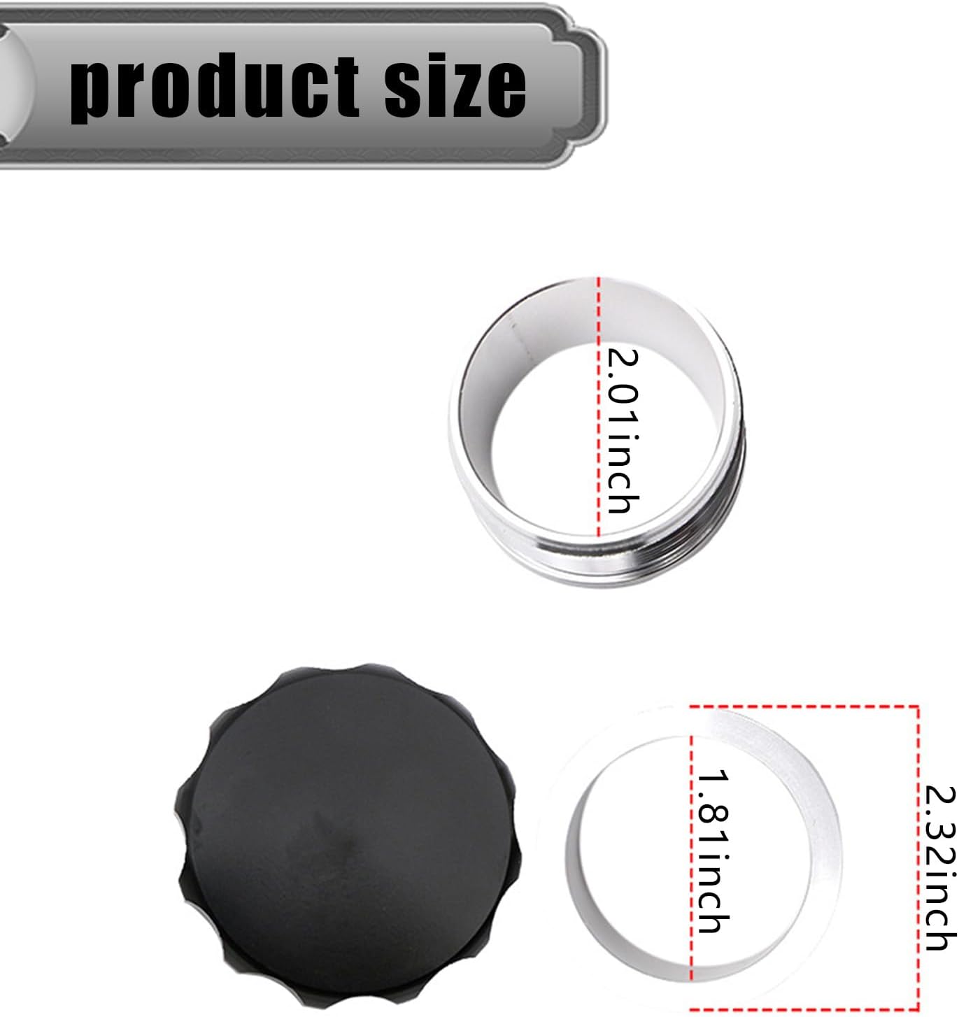 ZKFAR 1 tapón modificado para llenado de aceite de motor para automóvil, cubierta de tanque de agua de metal impermeable de 2 pulgadas, tapas de