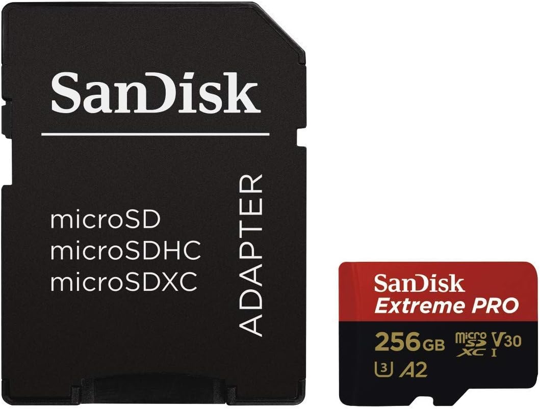 SanDisk Tarjeta Micro SD Extreme Pro Class 10 de 256 GB para teléfono Samsung funciona con Galaxy Note 20 Ultra 5G, Note20 Ultra, Note 10+, Note10