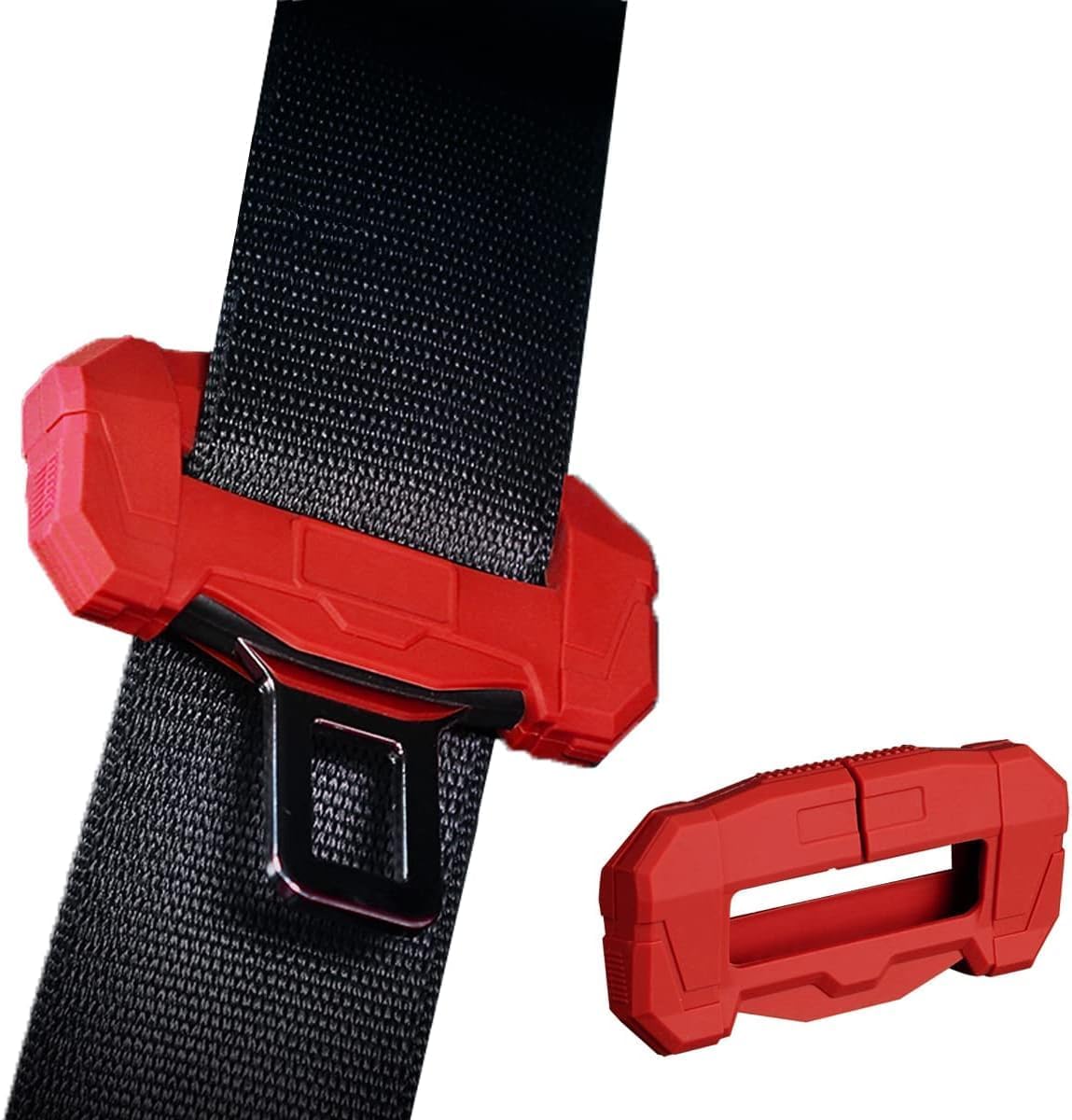 GODTERA Funda universal para clips para cinturón de seguridad de automóvil, protector de hebilla de cinturón de seguridad para automóvil, protector