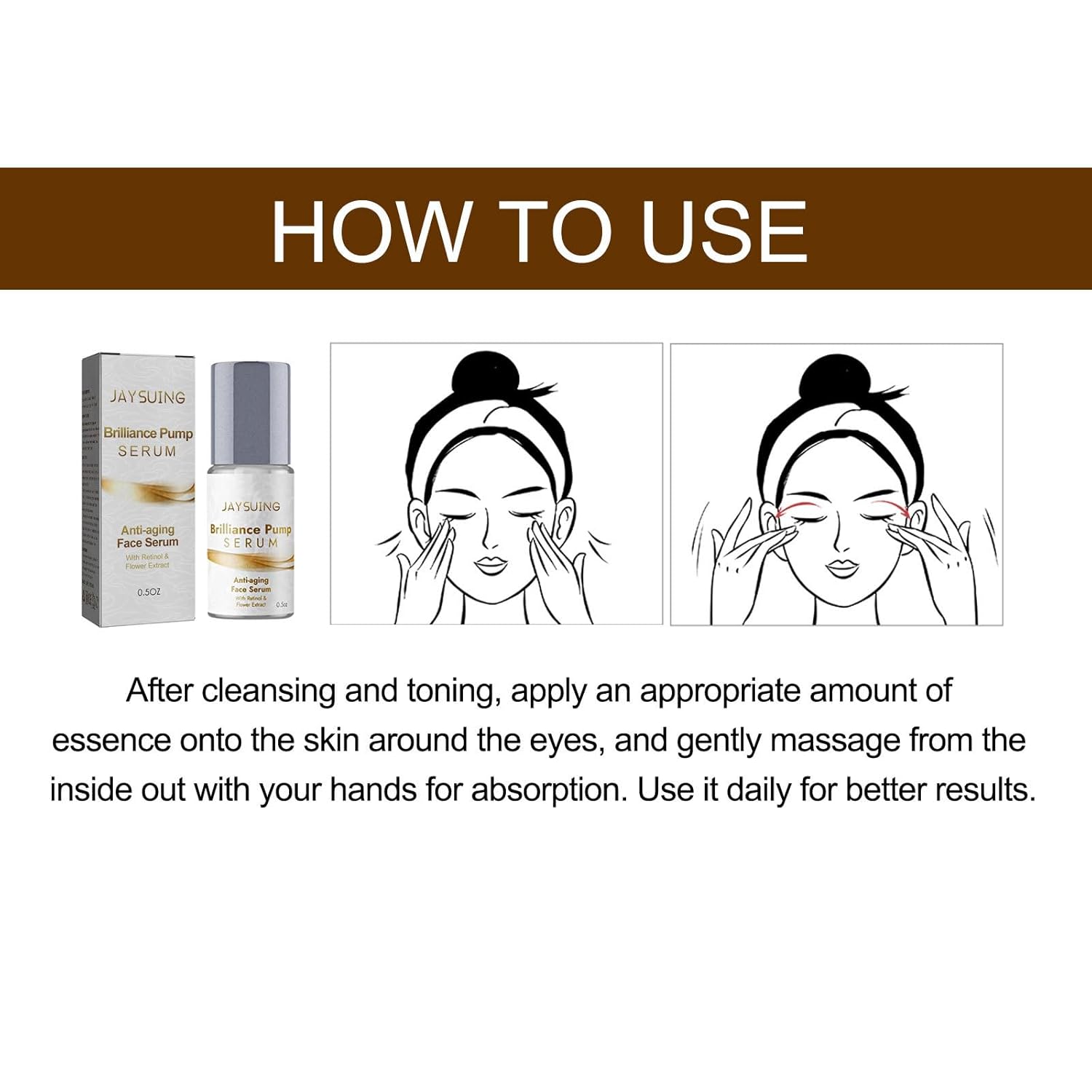 VEADONS Brilliance Pump Serum, suero facial antienvejecimiento, reduce las líneas finas y arrugas, aumenta el colágeno, hidrata los poros, adecuado