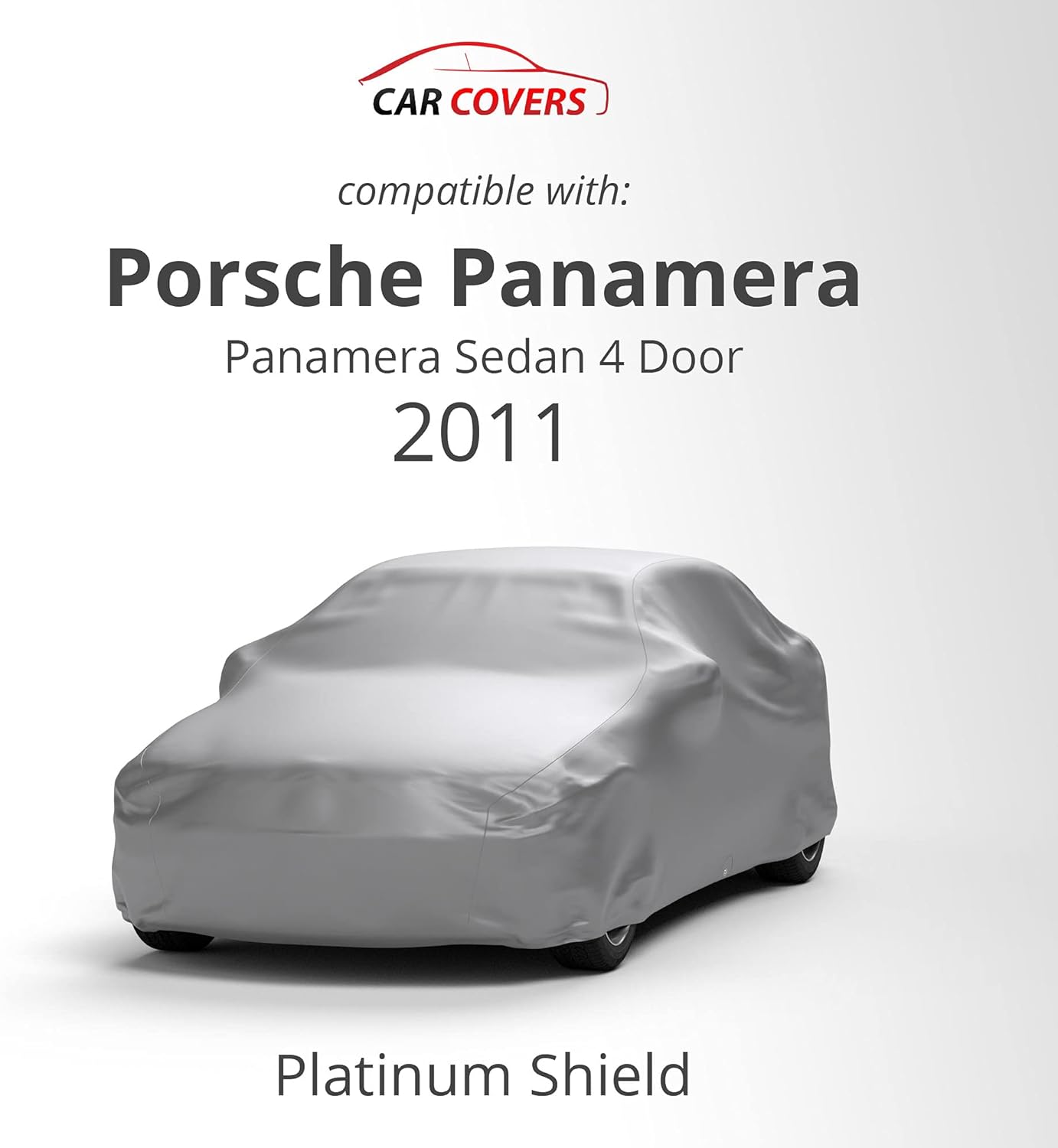 Funda impermeable para automóvil compatible con Porsche Panamera Sedan 2011 de 4 puertas, exterior e interior, protege del agua, la nieve, el sol,