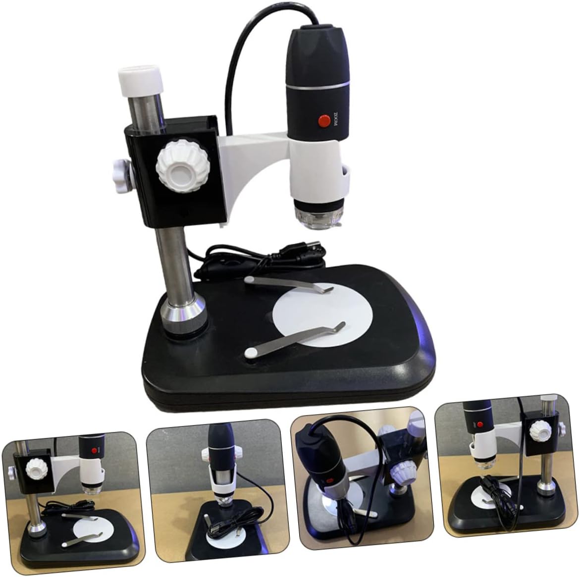 Homoyoyo Microscopio Cámaras Digitales Microscopio Digital Holográfico Espejo Lupa de mano Lupa de Soldadura Lupa Negro Dispositivo de Detección