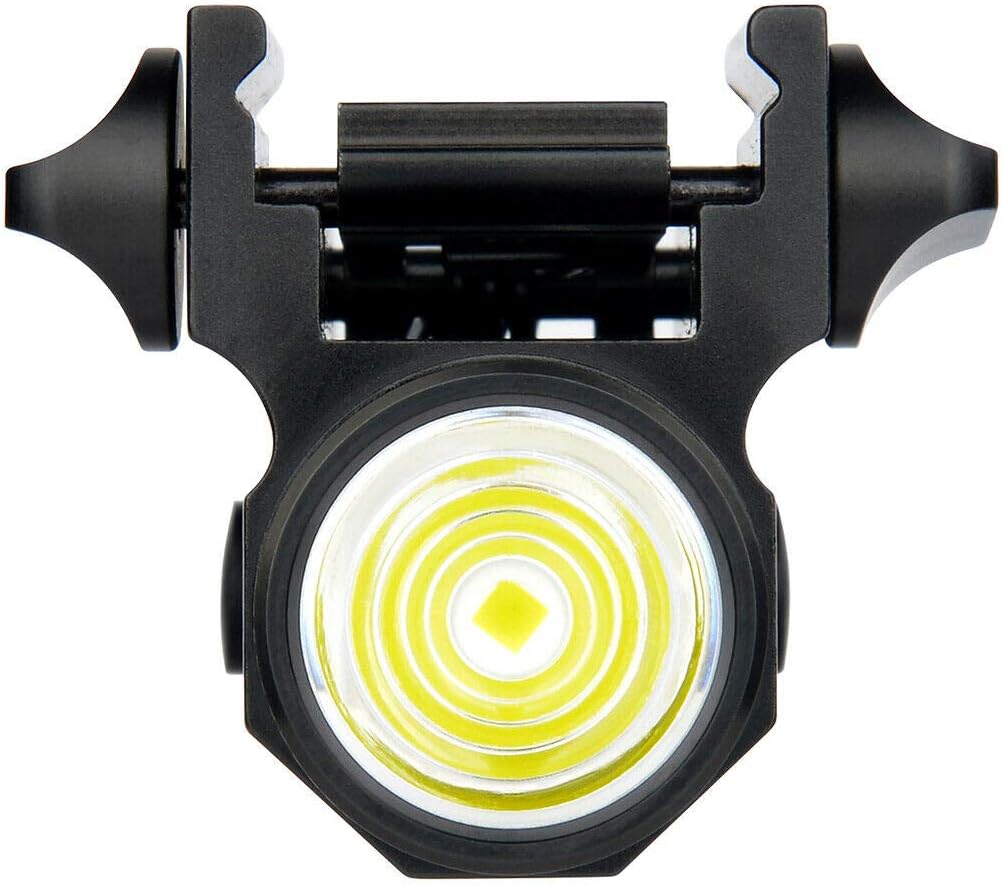 Linterna táctica de montaje en riel de pistola, 1650 LM recargable Glock pistola luz linterna LED con cargador para Glock, linterna de riel