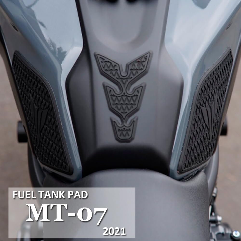Motorcycle Fuel Tank Sticker 2021 Motorcycle Non-Slip Side Fuel Tank Stickers Waterproof Pad Rubber Sticker for Y&AMAHA MT07 MT-07 MT 07 (Color  A