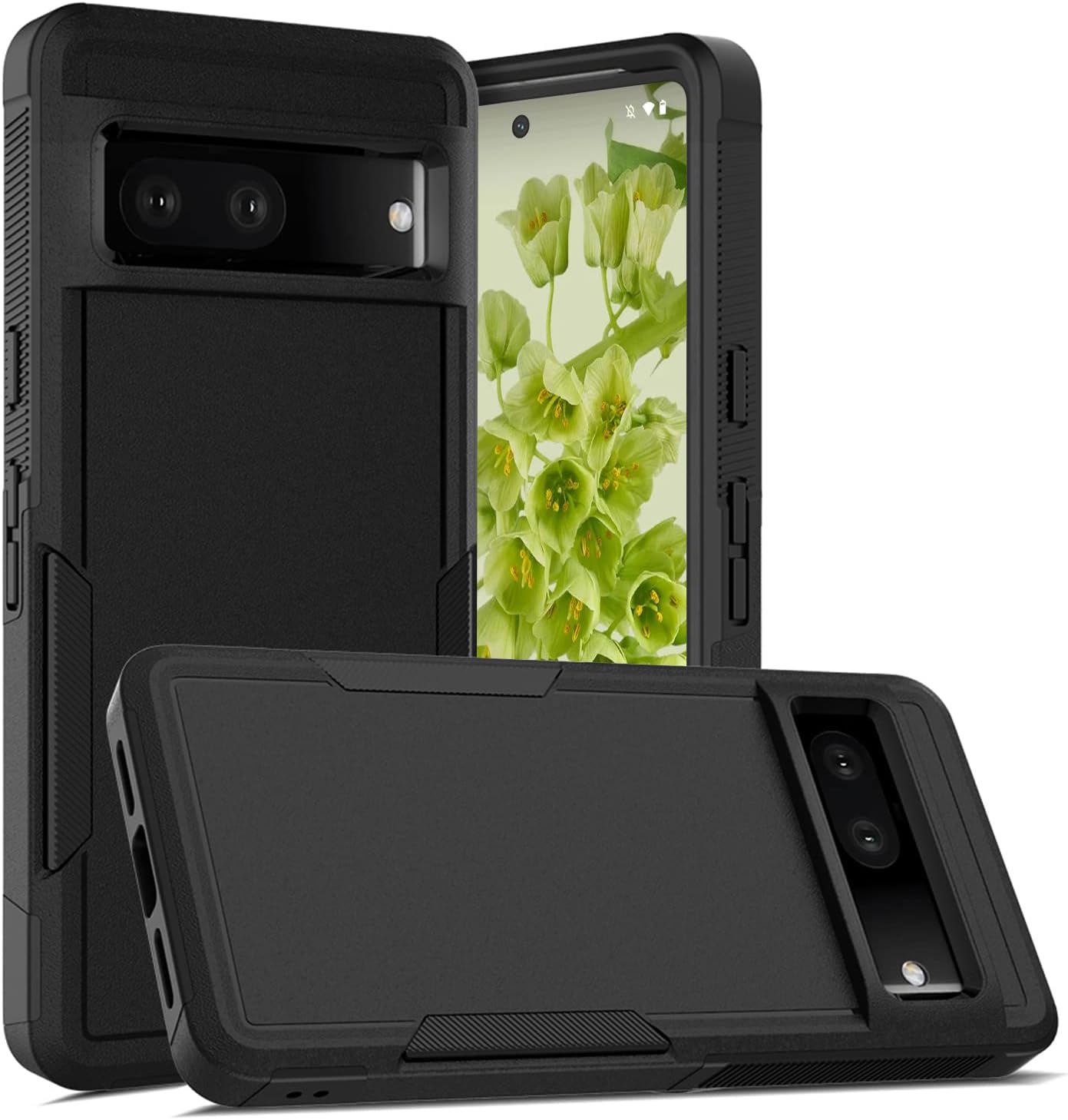 ZUSLAB Funda compatible con Google Pixel 7 2022, ajuste delgado, de goma y policarbonato a prueba de golpes, funda protectora antideslizante para