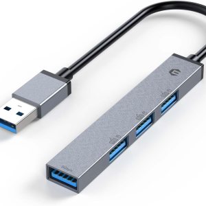 TOTU Concentrador USB, 4 puertos USB 3.0, concentrador USB para portátil, divisor multiUSB ultrafino para patio, fiesta, jardín, césped y otras TOTU Concentrador USB, 4 puertos USB 3.0, concentrador USB para portátil, divisor multiUSB ultrafino para patio, fiesta, jardín, césped y otras