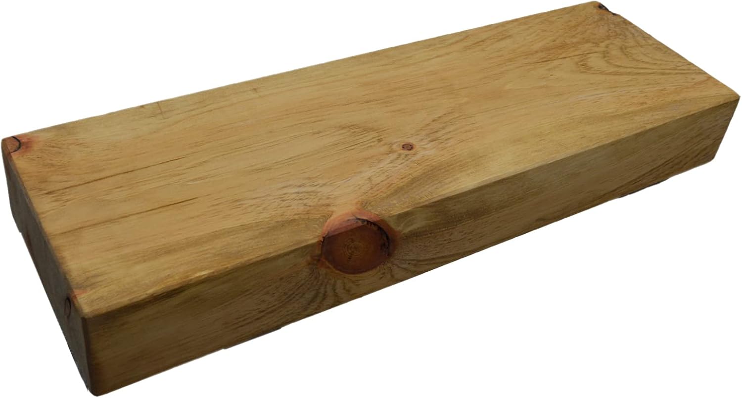Wilson Estante grueso flotante de madera maciza para repisa (exhibe como estante flotante o repisa de chimenea, combina con cualquier decoración del