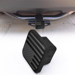 1 enchufe a prueba de polvo para gancho de remolque, cubierta de tubo de enganche de remolque con bandera estadounidense de Estados Unidos, cubierta 1 enchufe a prueba de polvo para gancho de remolque, cubierta de tubo de enganche de remolque con bandera estadounidense de Estados Unidos, cubierta