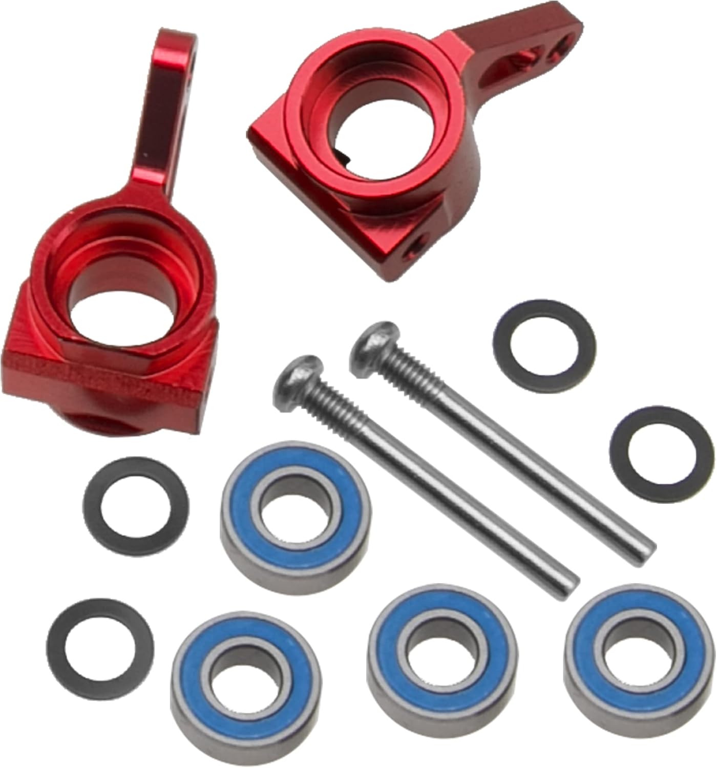 Bloques portadores de aluminio para nudillos delanteros compatibles con 110 Traxxas Slash 2WD Rustler Stampede Bandit RC Car, reemplazo de 3736