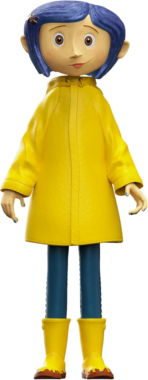 Super7 Supersize Coraline – Figura de acción de Coraline de 16 pulgadas con ropa de tela, coleccionables de películas clásicas y juguetes retro