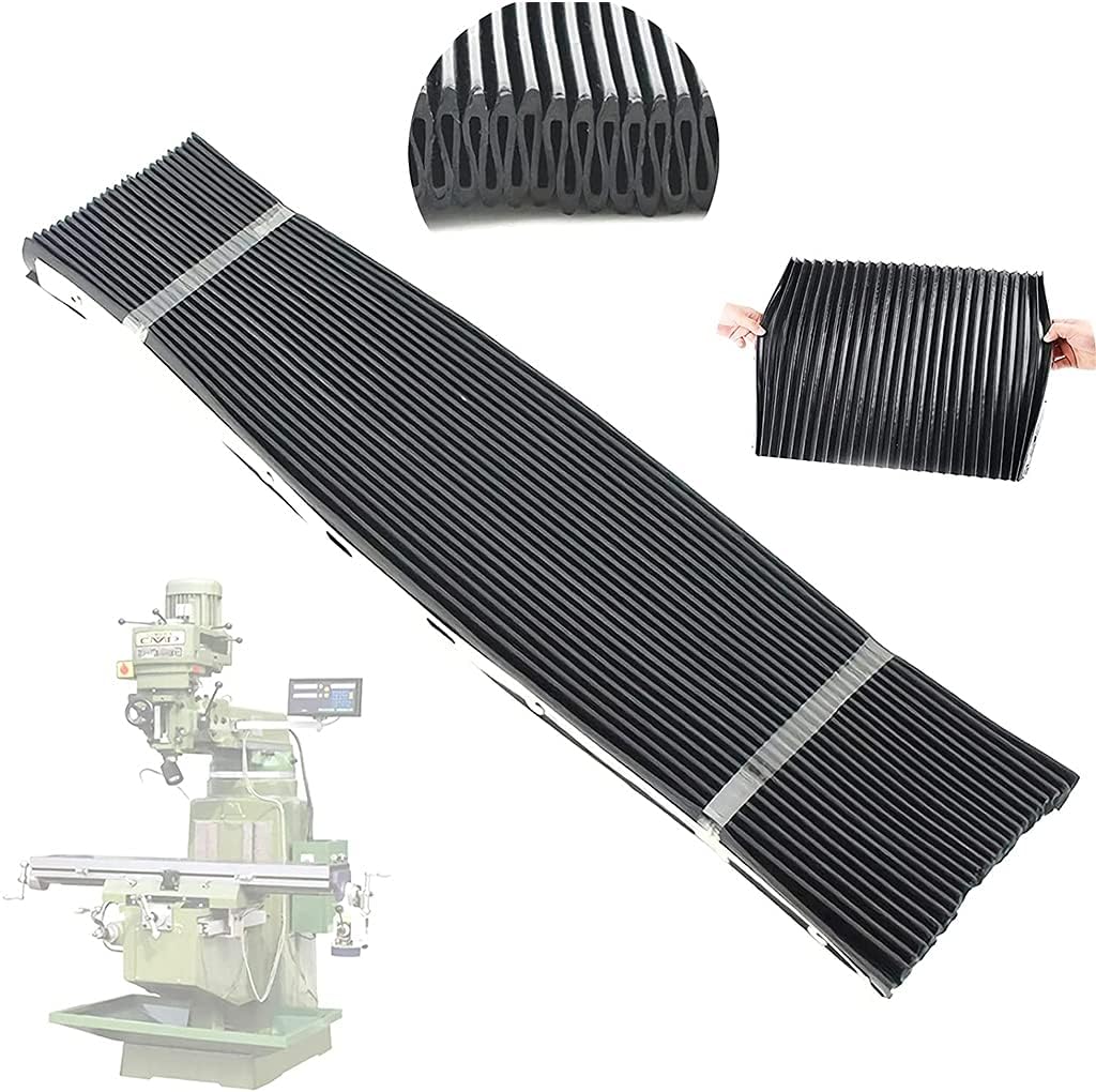 Fresadora herramienta plegable acordeón cubierta protectora de goma contra el polvo 15.7×23.6 in15.75×23.62 pulgadas para 3 # 4 # 4 parte de la