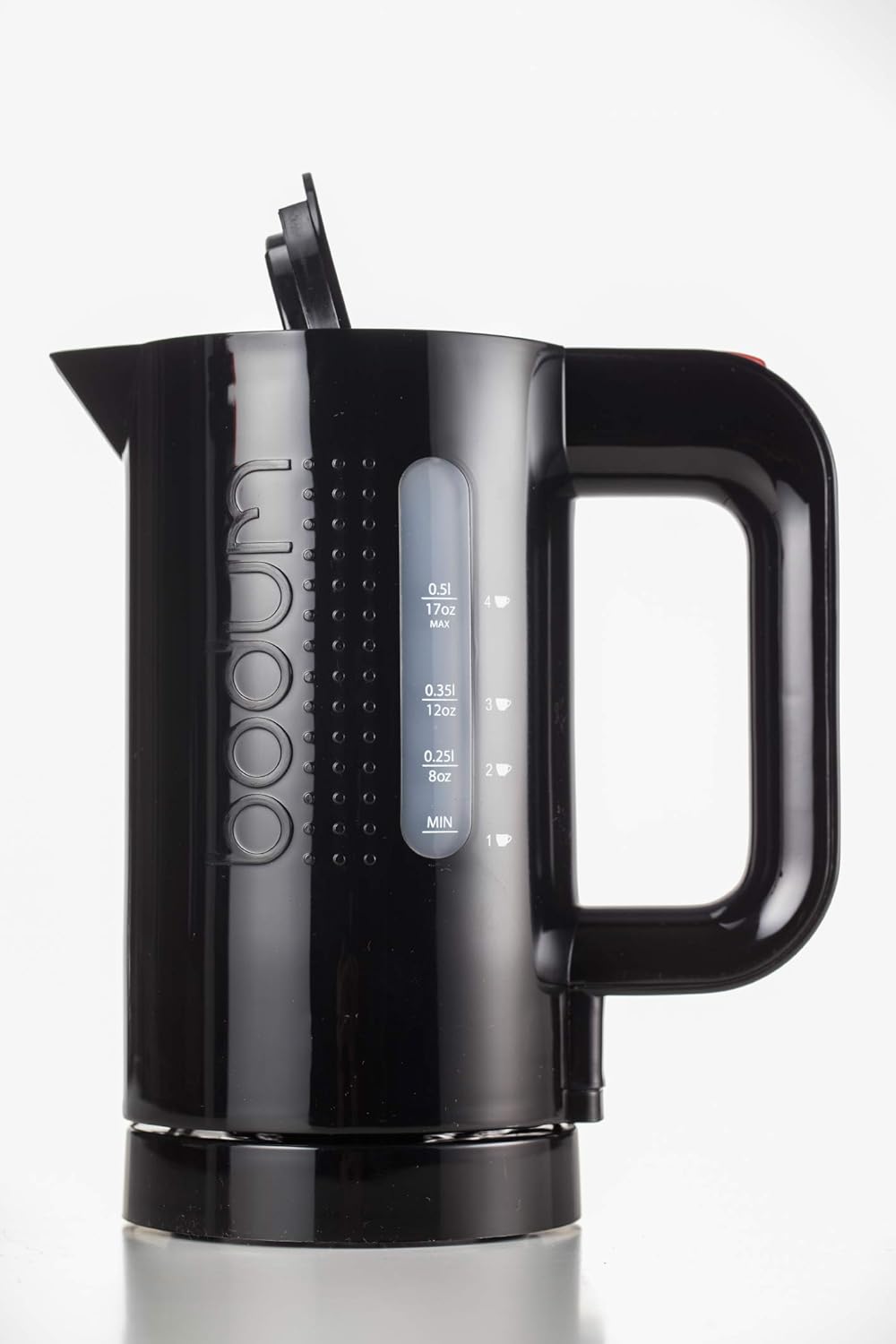 Bodum Bistro – Hervidor eléctrico de agua, 17 onzas, negro y cafetera de prensa francesa brasileña 10948-01BUS, 12 onzas, color negro