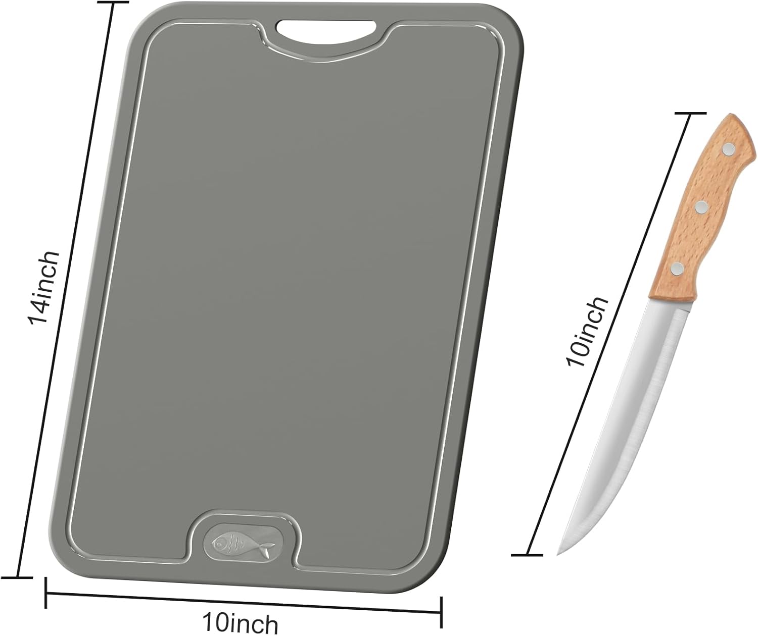 Tabla de cortar flexible de TPU con cuchillo, sin BPA, tabla de cortar de cocina reversible con ranura para jugos, tablas de cortar resistentes a