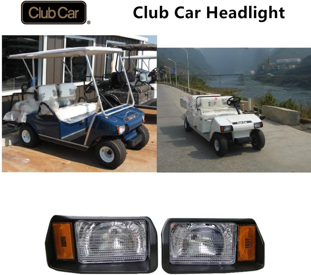 Dr.Acces Faros delanteros para carrito de golf  Club Car Light  Club Car DS OEM Style Faro para DS PN # 101988002 101988001 (Traje (lado izquierdo y