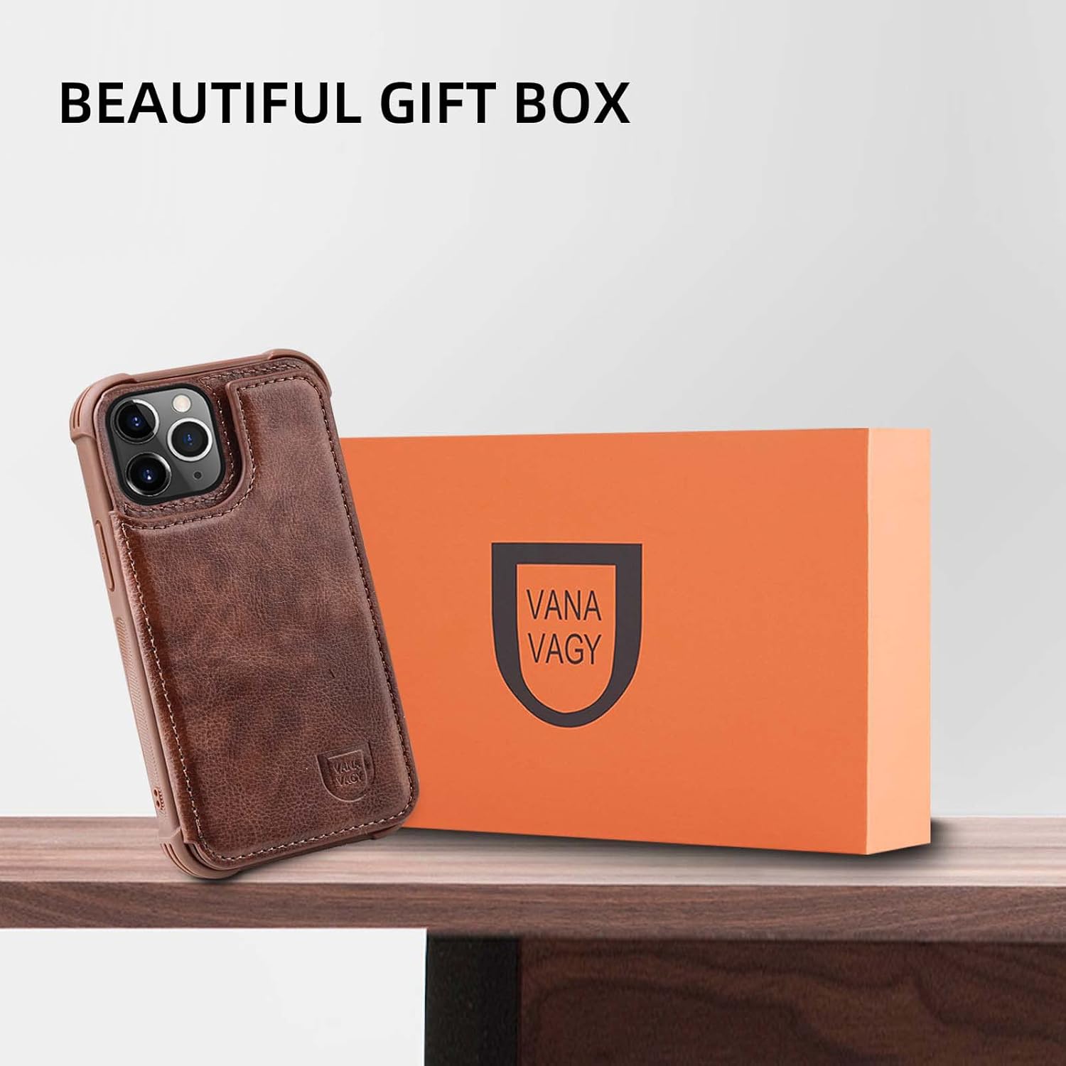 VANAVAGY Funda tipo cartera para iPhone 13 Pro Max para mujeres y hombres, funda de cuero con tapa para teléfono compatible con soporte magnético