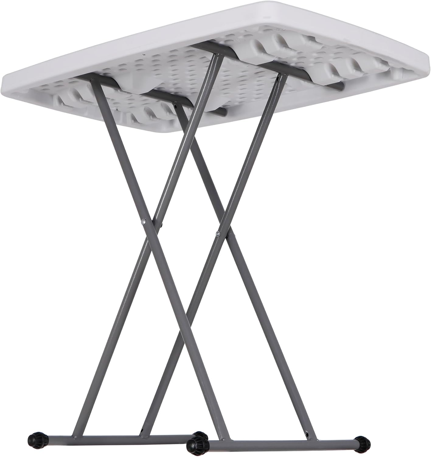 F2C Mesa plegable de 30 pulgadas, mesa personal multifuncional, altura portátil y ajustable para bandejas de TV, laptop, costura, ideal para