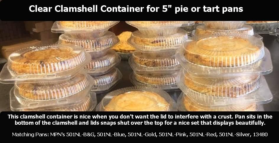 DFI KitchenDance – Contenedor transparente de plástico transparente de 5 pulgadas para tartas y tartas, perfecto para almacenar, servir y mostrar