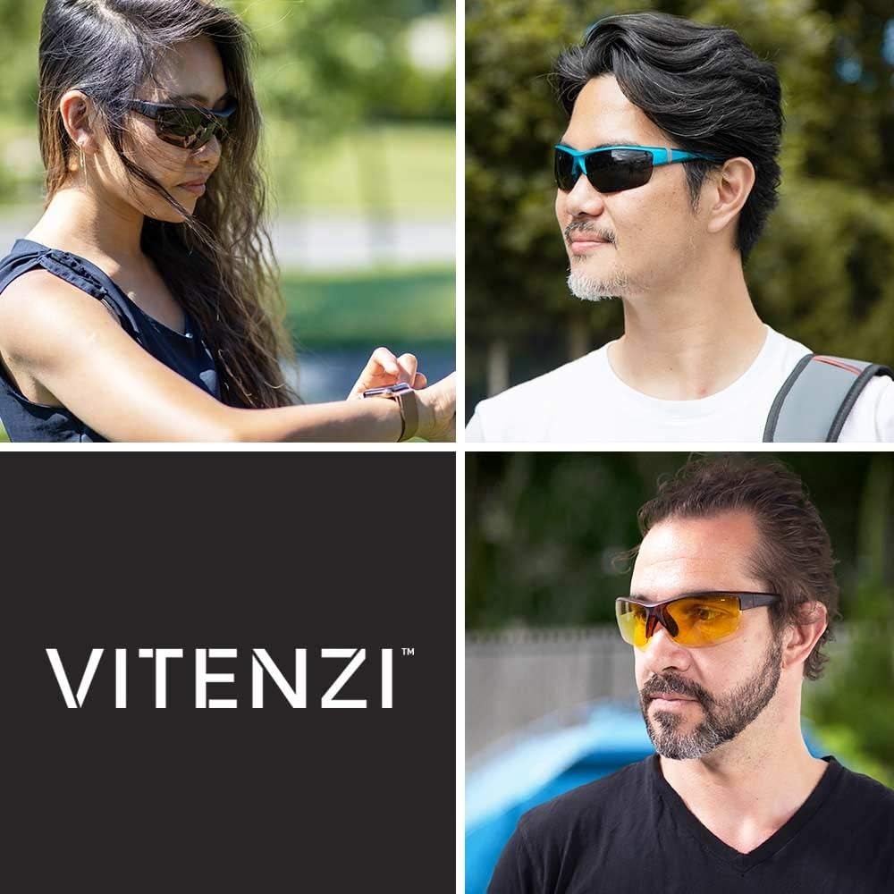 VITENZI Gafas de seguridad bifocales con lectores envolventes para lectura con aumento para hombres y mujeres – Roma