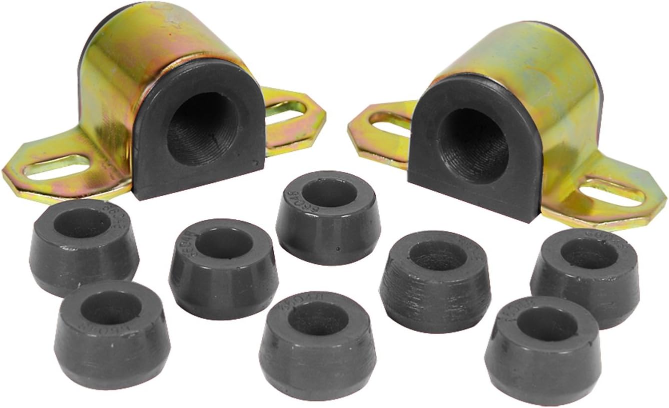 Prothane 1-1101-BL Kit de buje de barra estabilizadora delantera negra de 1516 pulgadas para Jeep CJ5 y CJ7