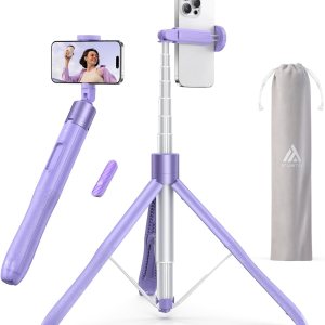 ATUMTEK Trípode selfie stick de 60 pulgadas, trípode extensible todo en uno con control remoto Bluetooth, bolsa de almacenamiento incluida, para ATUMTEK Trípode selfie stick de 60 pulgadas, trípode extensible todo en uno con control remoto Bluetooth, bolsa de almacenamiento incluida, para