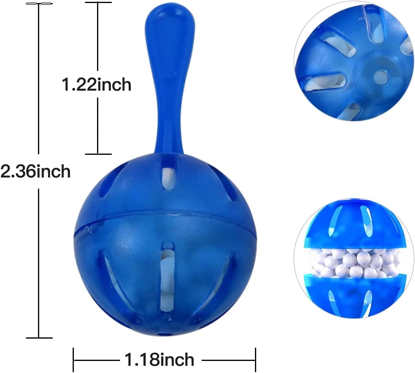 Limpiador humidificador de 12 piezas, bola de limpieza de desmineralización, funciona en todos los humidificadores residenciales y peceras, purifica