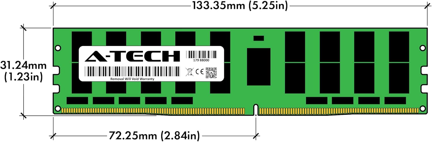 A-Tech Kit de 512 GB (8 x 64 GB) RAM para Supermicro Super X10SRD-F  DDR4 2400MHz PC4-19200 ECC LRDIMM 4Rx4 Carga Reducida Actualización de memoria