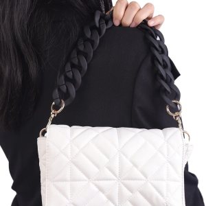 Correas de acrílico para bolsa, cadenas gruesas, correa de cadena plana, correas de asa de bolsa, cadena de repuesto para bolsos de mujer Correas de acrílico para bolsa, cadenas gruesas, correa de cadena plana, correas de asa de bolsa, cadena de repuesto para bolsos de mujer