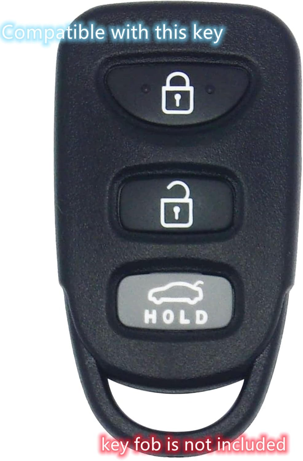 Funda inteligente de silicona para llavero remoto compatible con Hyundai Accent Elantra Genesis Sonata Kia Forte Optima Rondo Sorento Spectra.