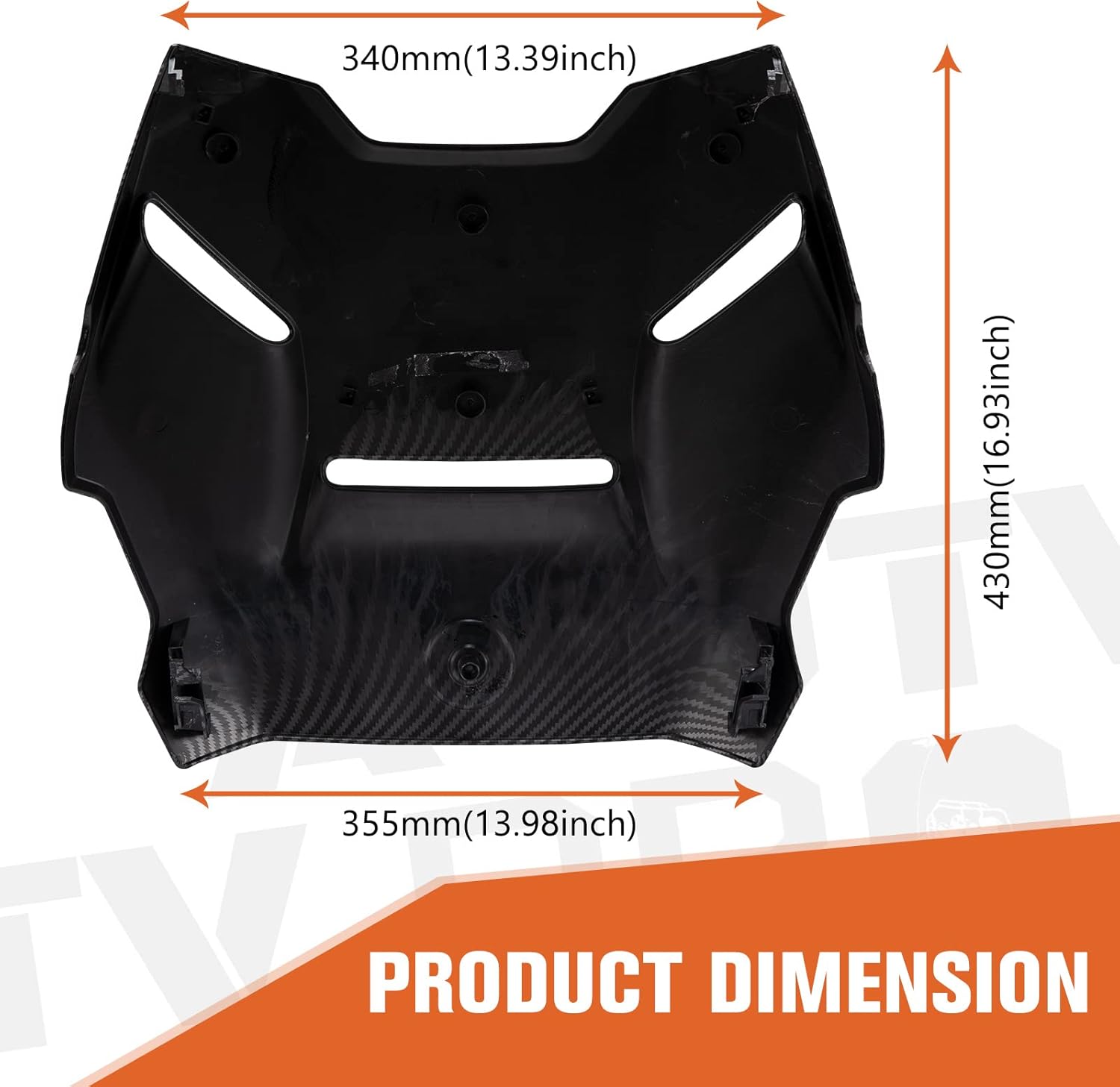 A & UTV PRO Panel de fibra de carbono para Ryker, Hood Scoop para Can-Am Ryker & Ryker Rally Edition 2019-2024, puede am ryker 600 900 accesorios,
