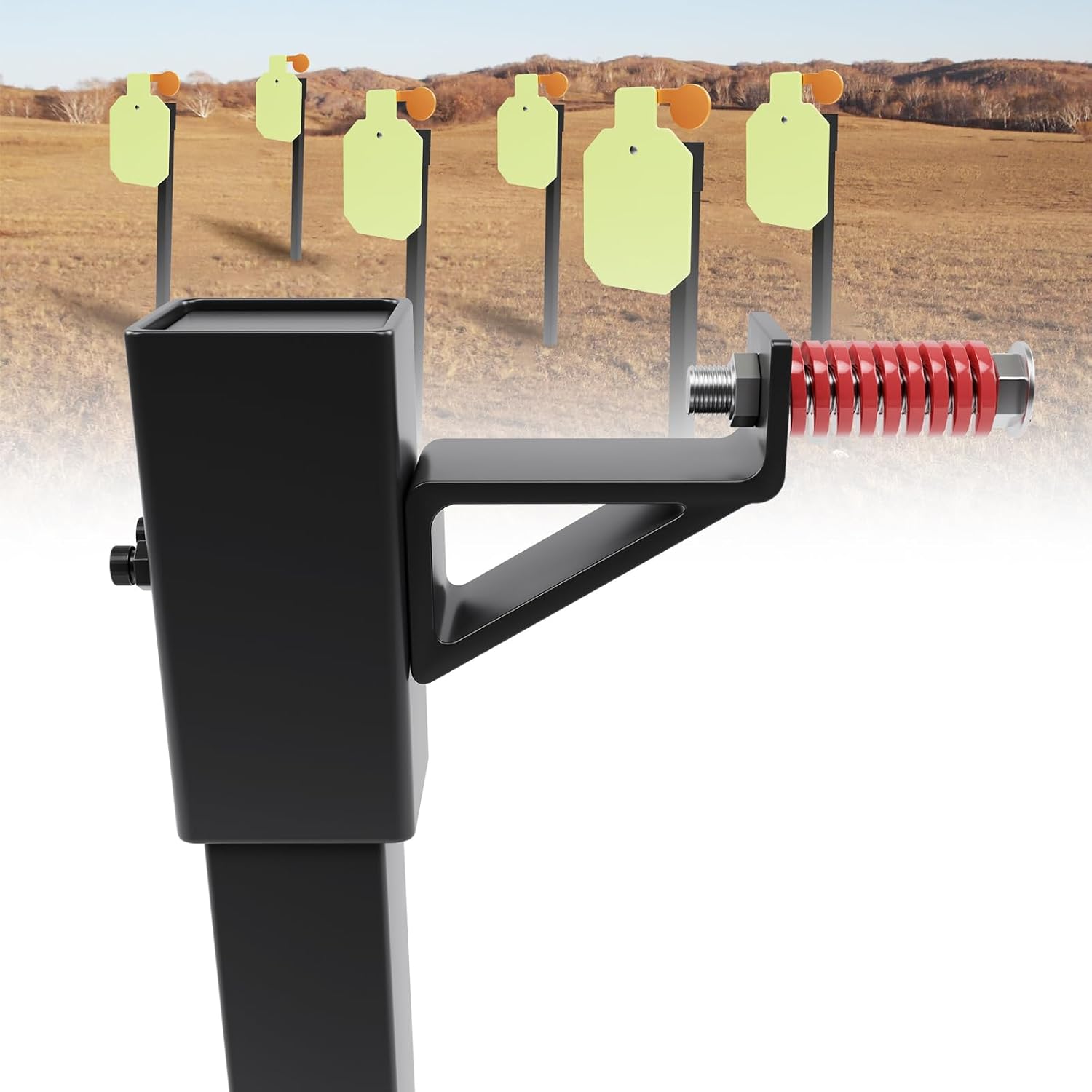 T-Post Targets Hanger for Shooting AR500, Durable T-Post Steel Target Hanger, T-Post Target Brackets Target Mount,T-Post Target Carrier Great for