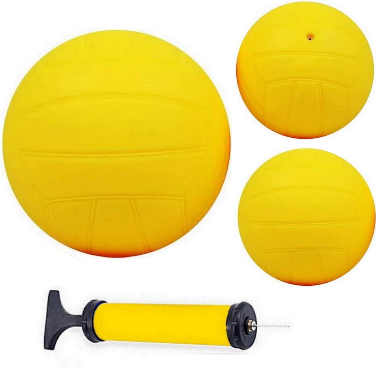 Pelotas de juego de púas de repuesto, incluye pelota de entrenamiento de 6 pulgadas y bolas de competición de 3.6 pulgadas con bomba