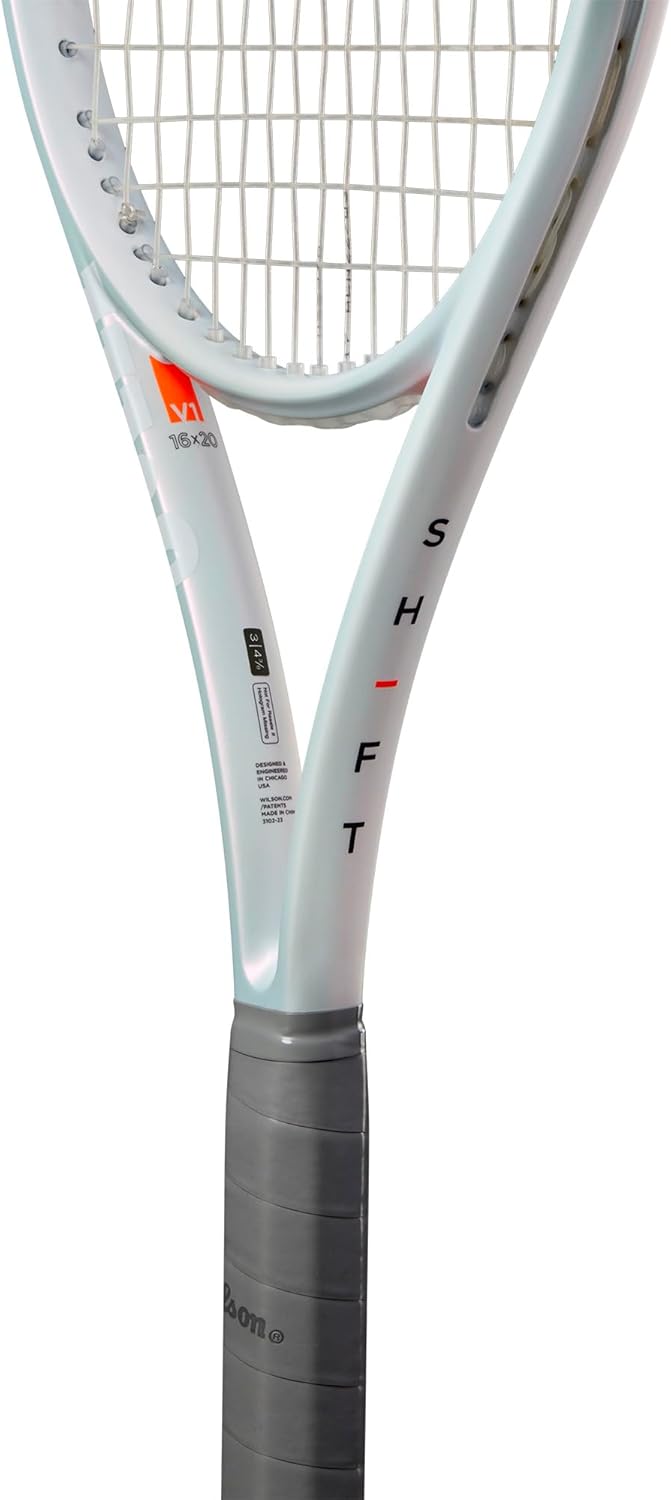 Wilson Shift 99 V1 – Raqueta de tenis de rendimiento sin ataduras, tamaño de agarre 1-4 18 pulgadas