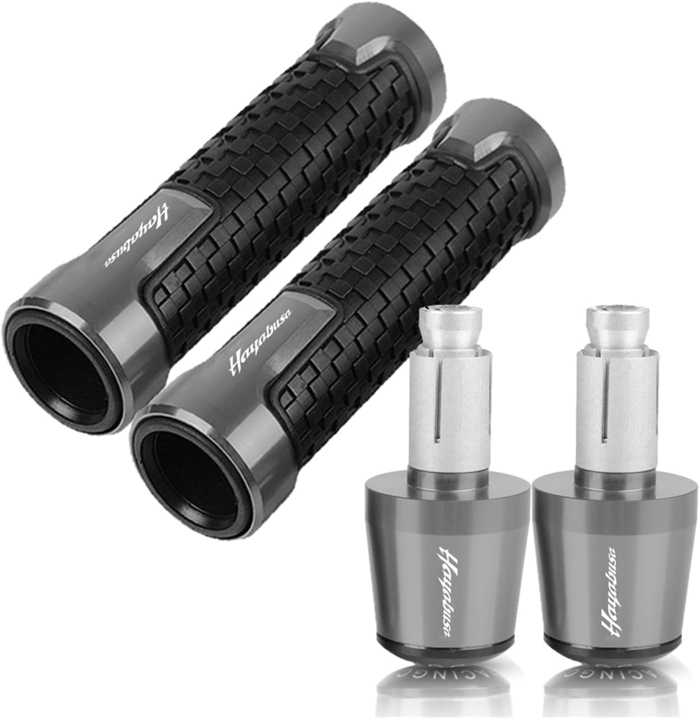 Empuñaduras de manillar de motocicleta para Suzuki Hayabusa GSX1300R GSX 1300R GSX1300 1999-2022 2023 2021 2020 0.866 in Agarres de manillar de