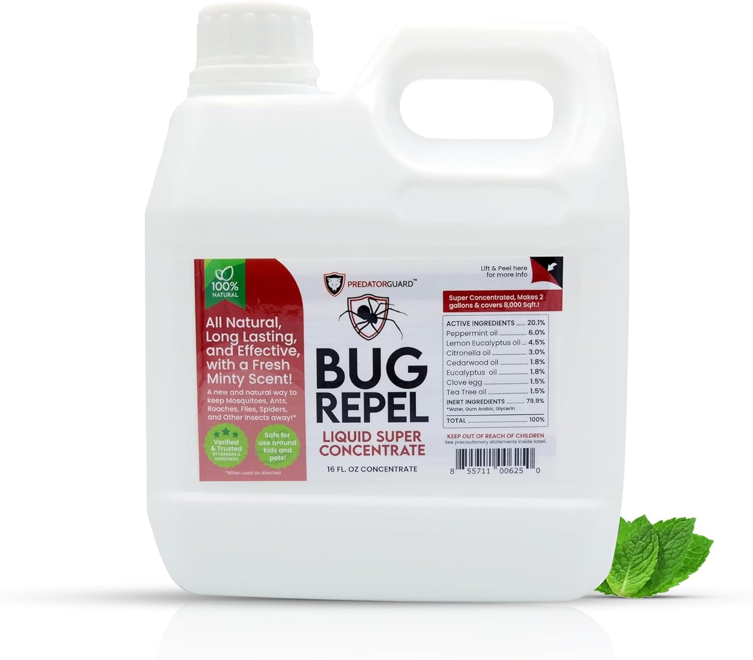 Predator Guard – Repelente de insectos y insectos  Home Defense Control de plagas súper concentrado líquido para césped repelente de arañas,