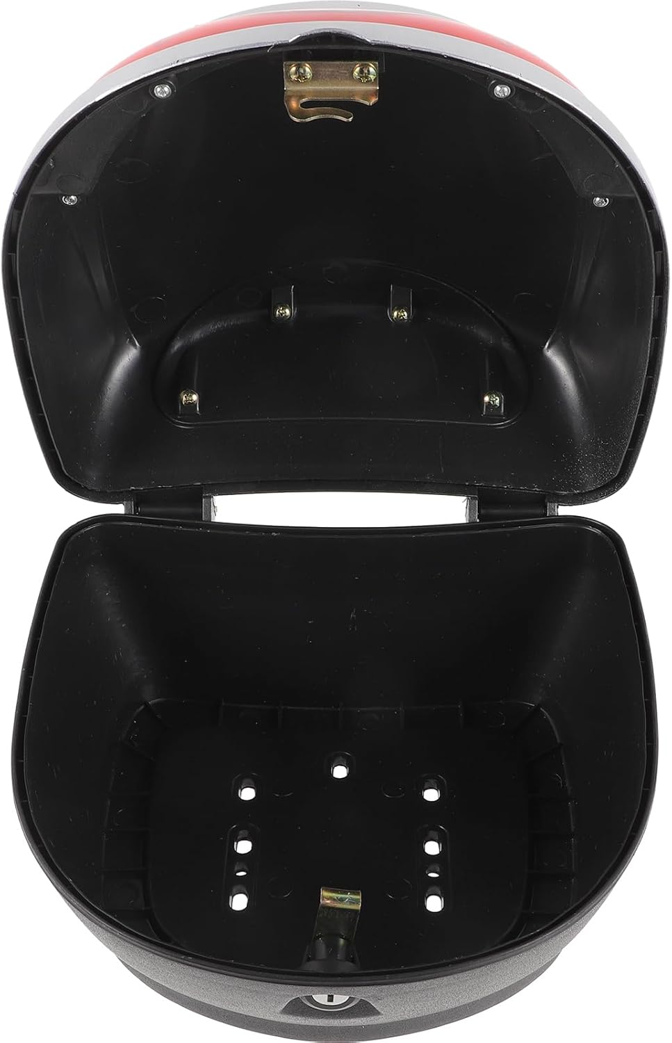 VICASKY Funda superior para motocicleta, caja de cola de viaje, maletín para almacenamiento de casco, portador impermeable con bloqueo, fácil
