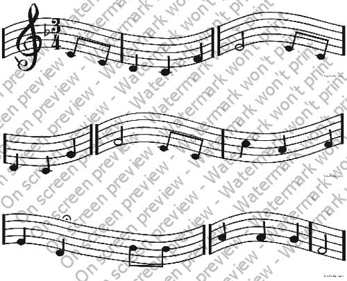 Notas musicales comestibles para decoración de bordes de tartas Sweetn Treats