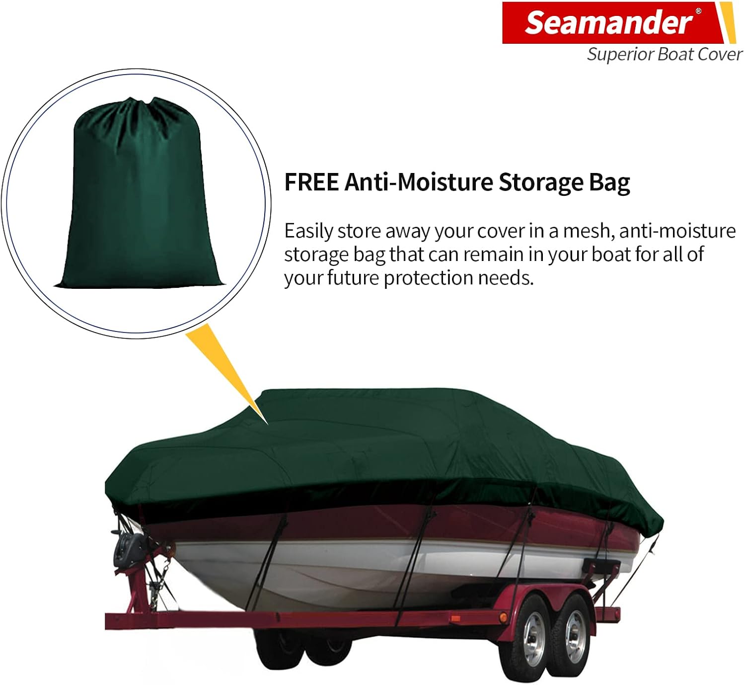 Cubierta Seamander para lancha, resistente e impermeable para casco en V, de tres cascos, para pesca, esquí, estilo profesional para poca