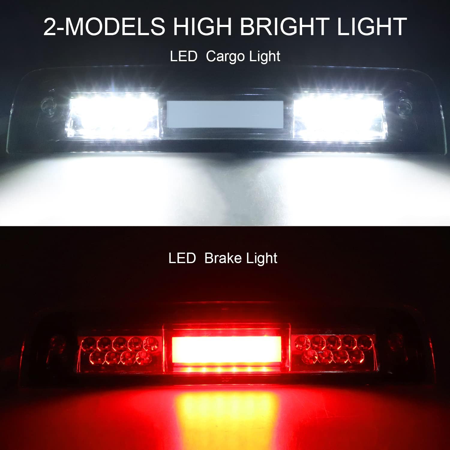 Tresound Tercera luz de freno LED para Dodge Ram 1500 2500 3500 2009-2017 Luz de carga